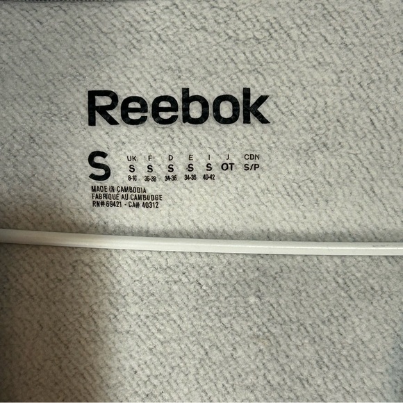 Reebok Heather Gray Zip-Up Hoodie w/ Front Pockets - S/P - Picture 5 of 11